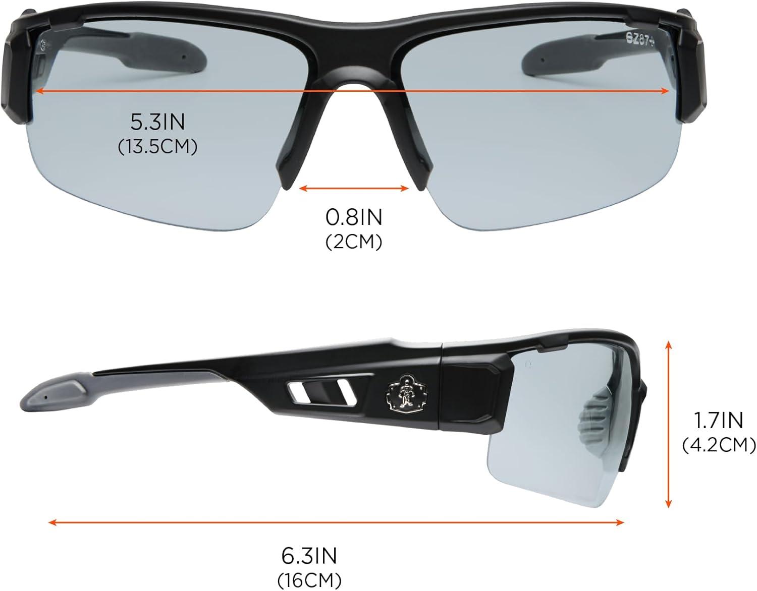 imageErgodyne Skullerz DAGR Safety GlassesBlack Frame  inOutdoor Lens