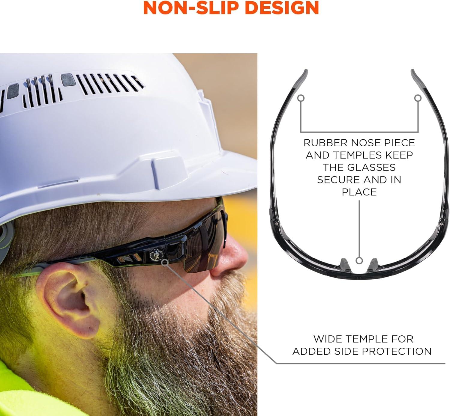 imageErgodyne Skullerz DAGR Safety GlassesBlack Frame  inOutdoor Lens