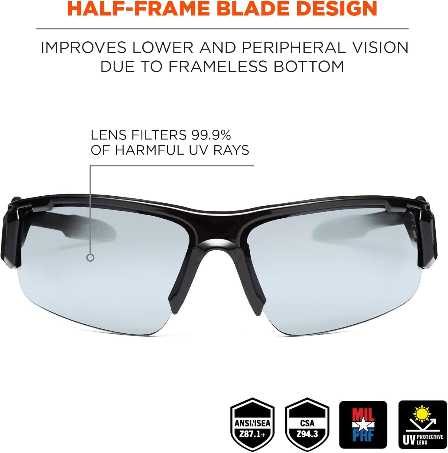imageErgodyne Skullerz DAGR Safety GlassesBlack Frame  inOutdoor Lens