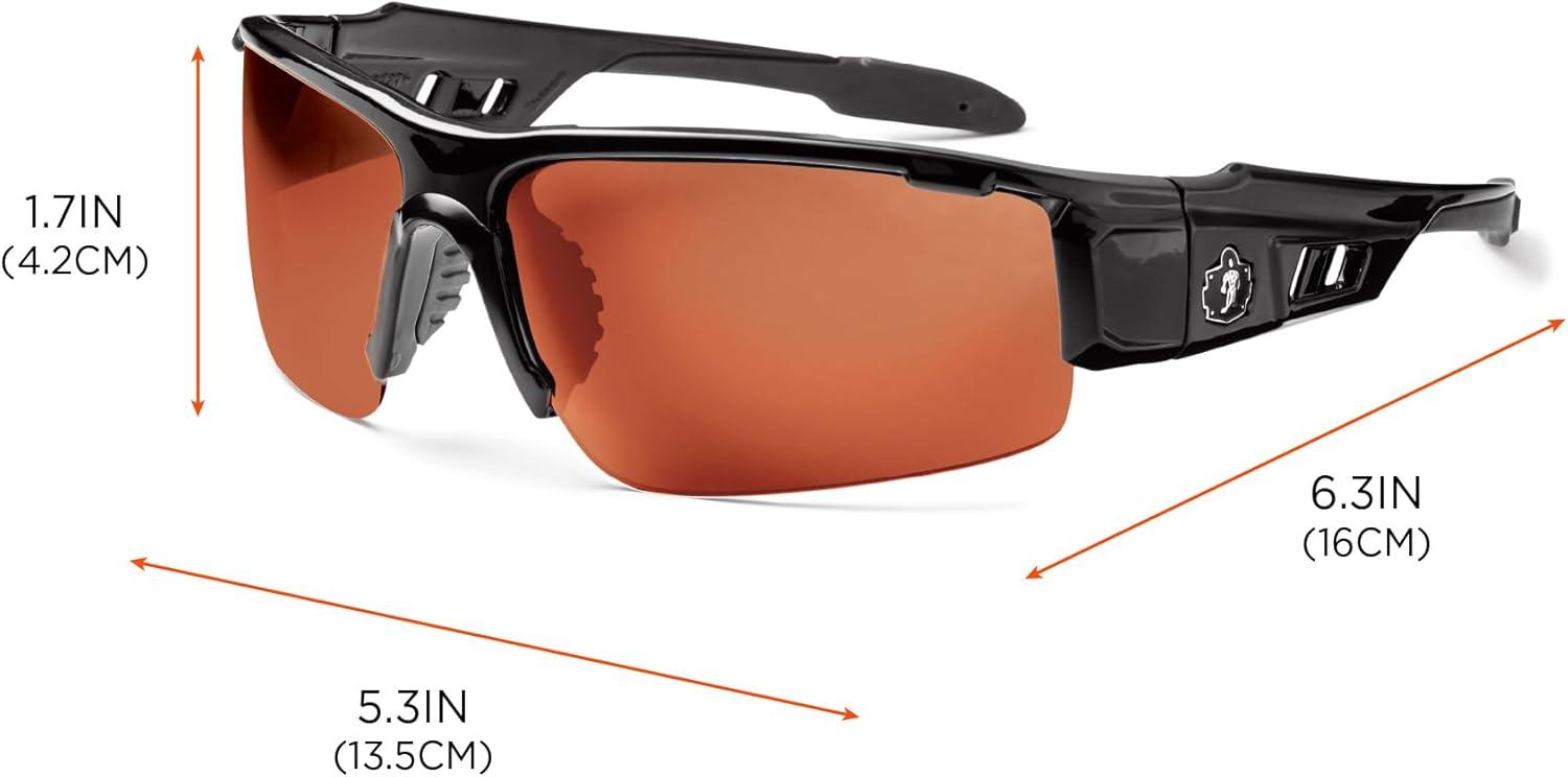 imageErgodyne Skullerz DAGR Safety GlassesBlack Frame copper Lens