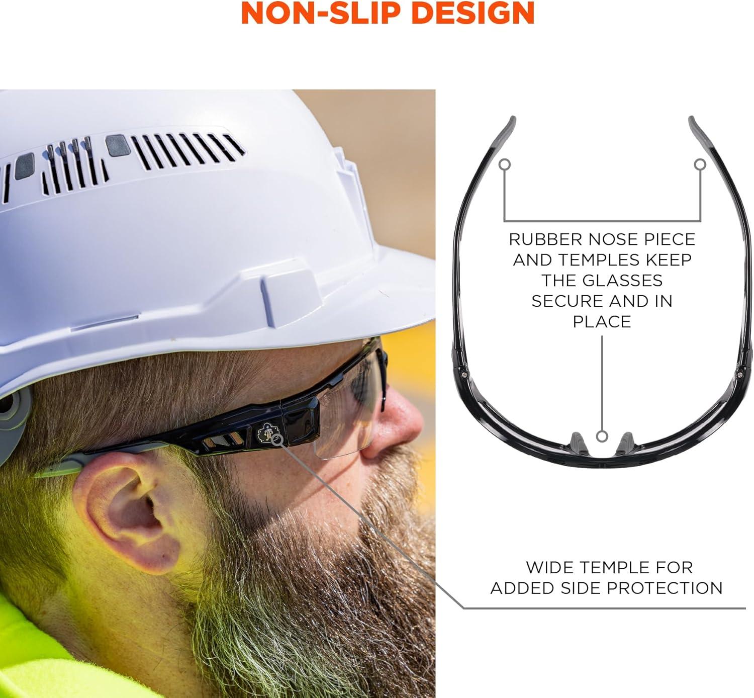 imageErgodyne Skullerz DAGR Safety GlassesMatte Black Frame  Clear Lens