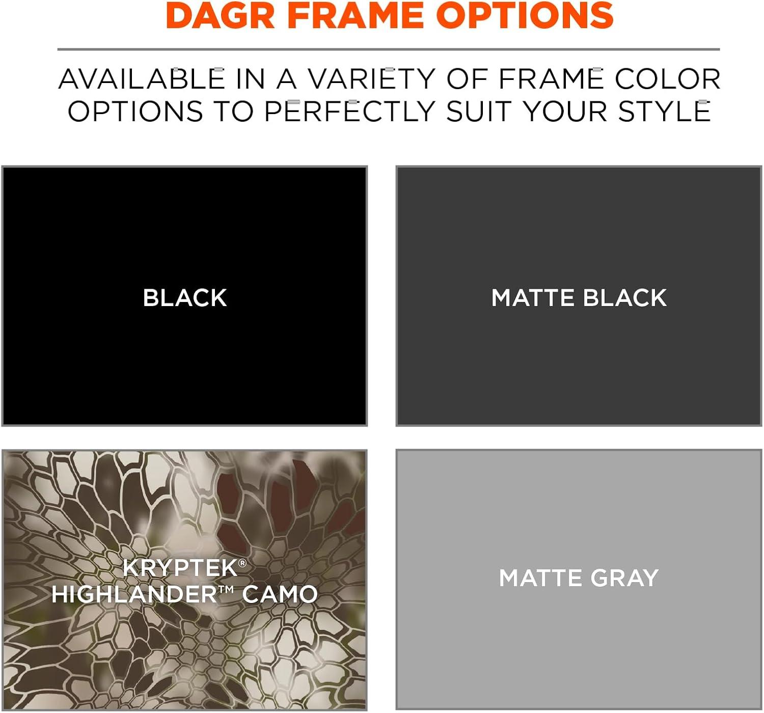 imageErgodyne Skullerz DAGR Safety GlassesMatte Black Frame  Clear Lens