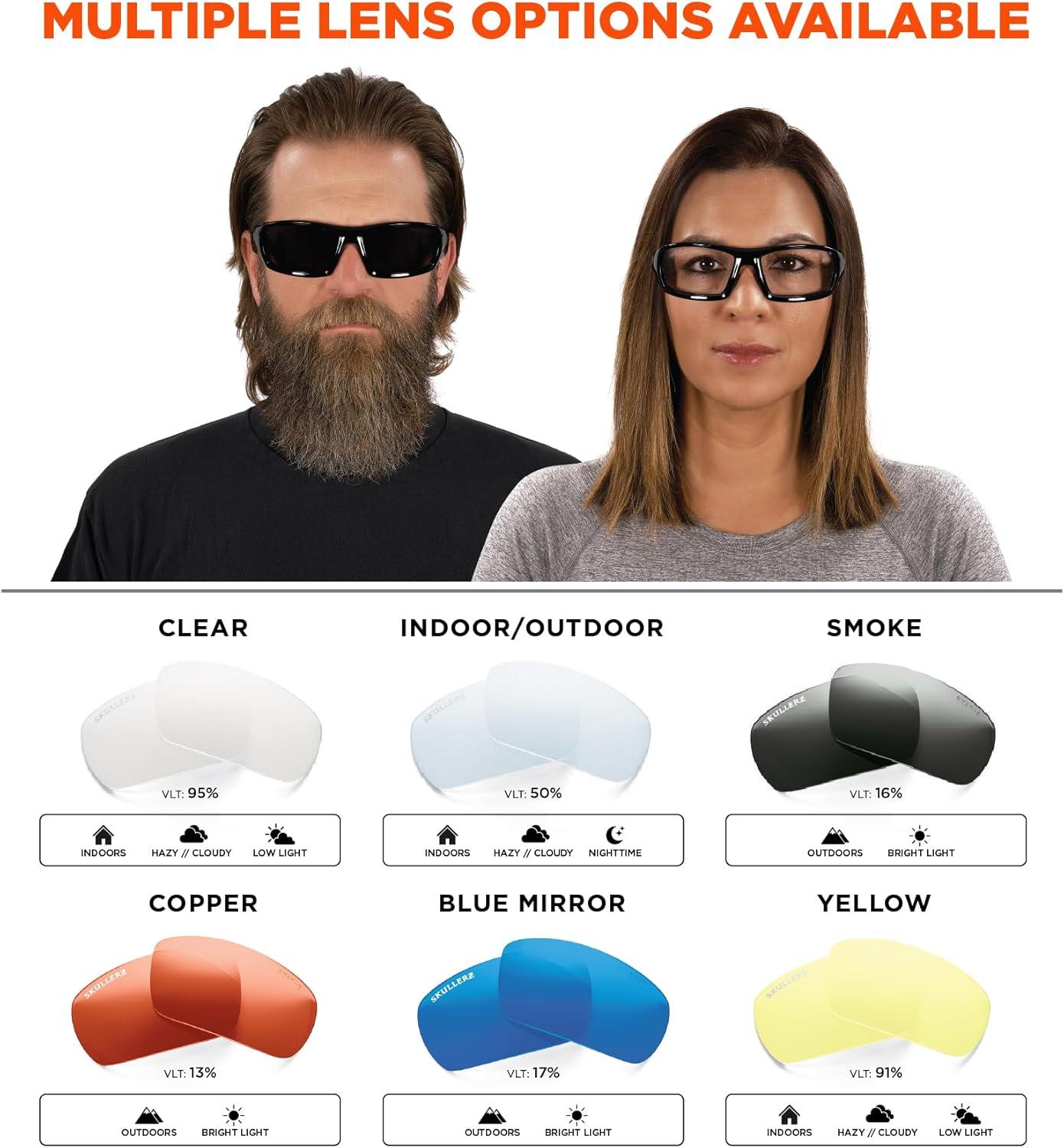 imageErgodyne Skullerz DAGR Safety GlassesMatte Black Frame  Smoke Lens