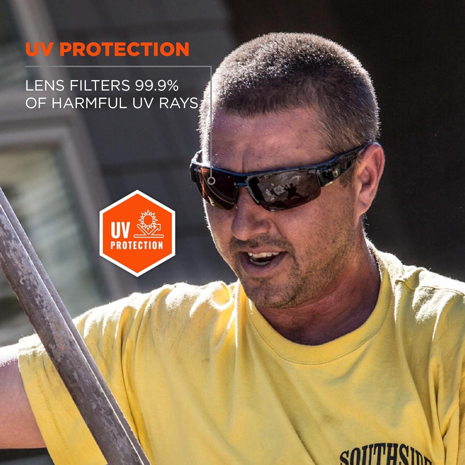 imageErgodyne Skullerz DAGR Safety GlassesMatte Gray Frame  Smoke Lens