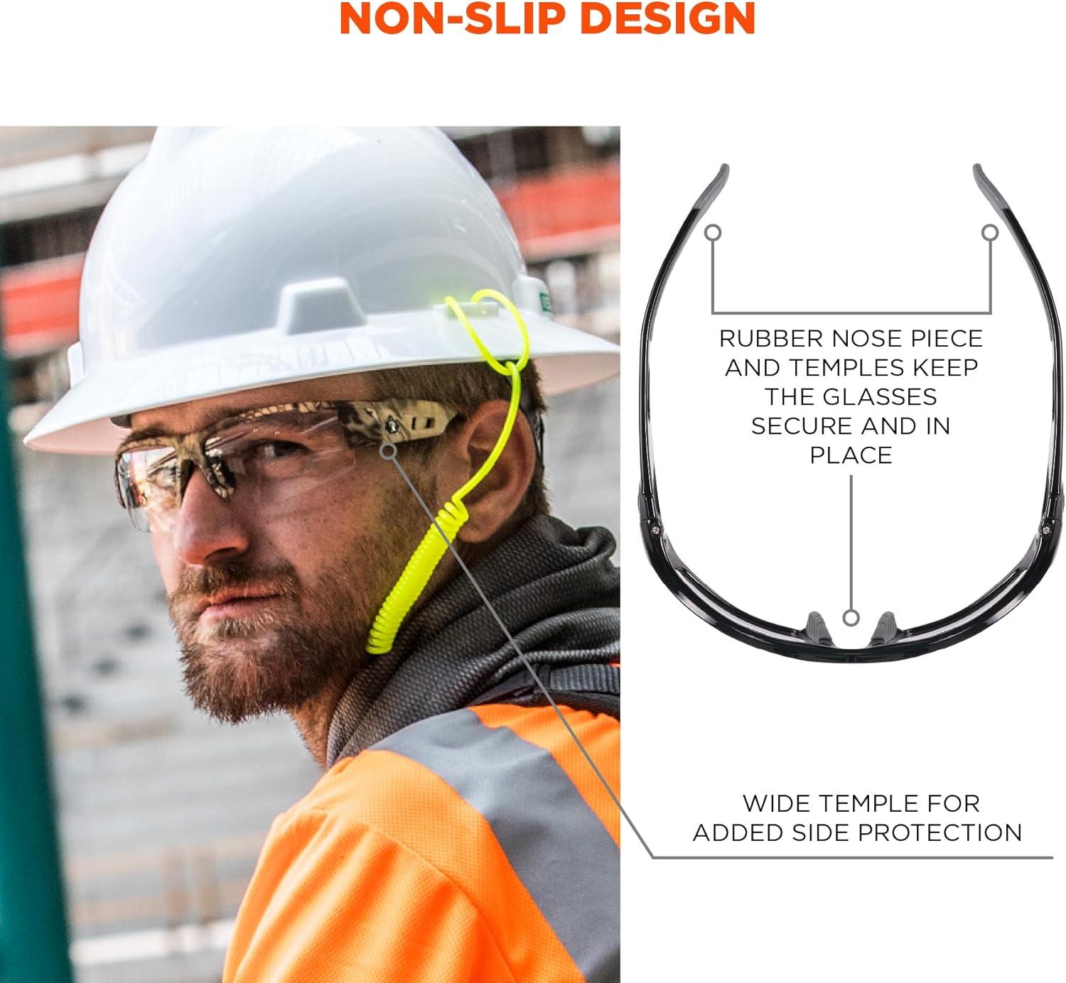 imageErgodyne Skullerz Dagr AntiFog Safety GlassesBlack Frame Clear LensClear Lens