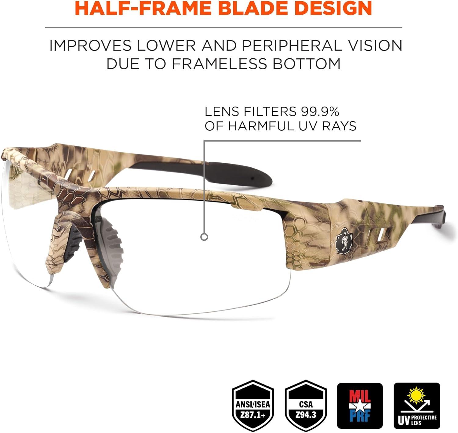 imageErgodyne Skullerz Dagr AntiFog Safety GlassesBlack Frame Clear LensClear Lens