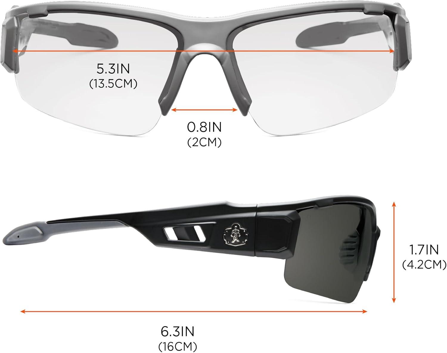 imageErgodyne Skullerz Dagr AntiFog Safety GlassesBlack Frame Clear LensClear Lens