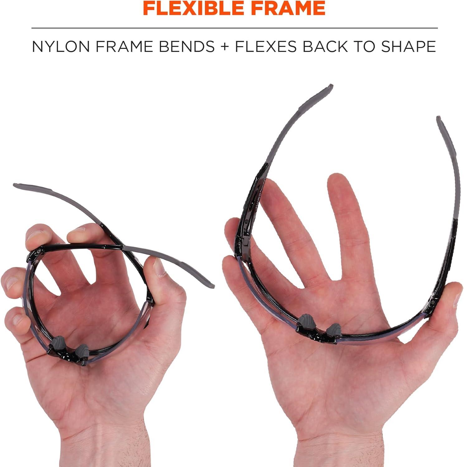 imageErgodyne Skullerz Dagr AntiFog Safety GlassesBlack Frame Clear LensInOutdoor Lens