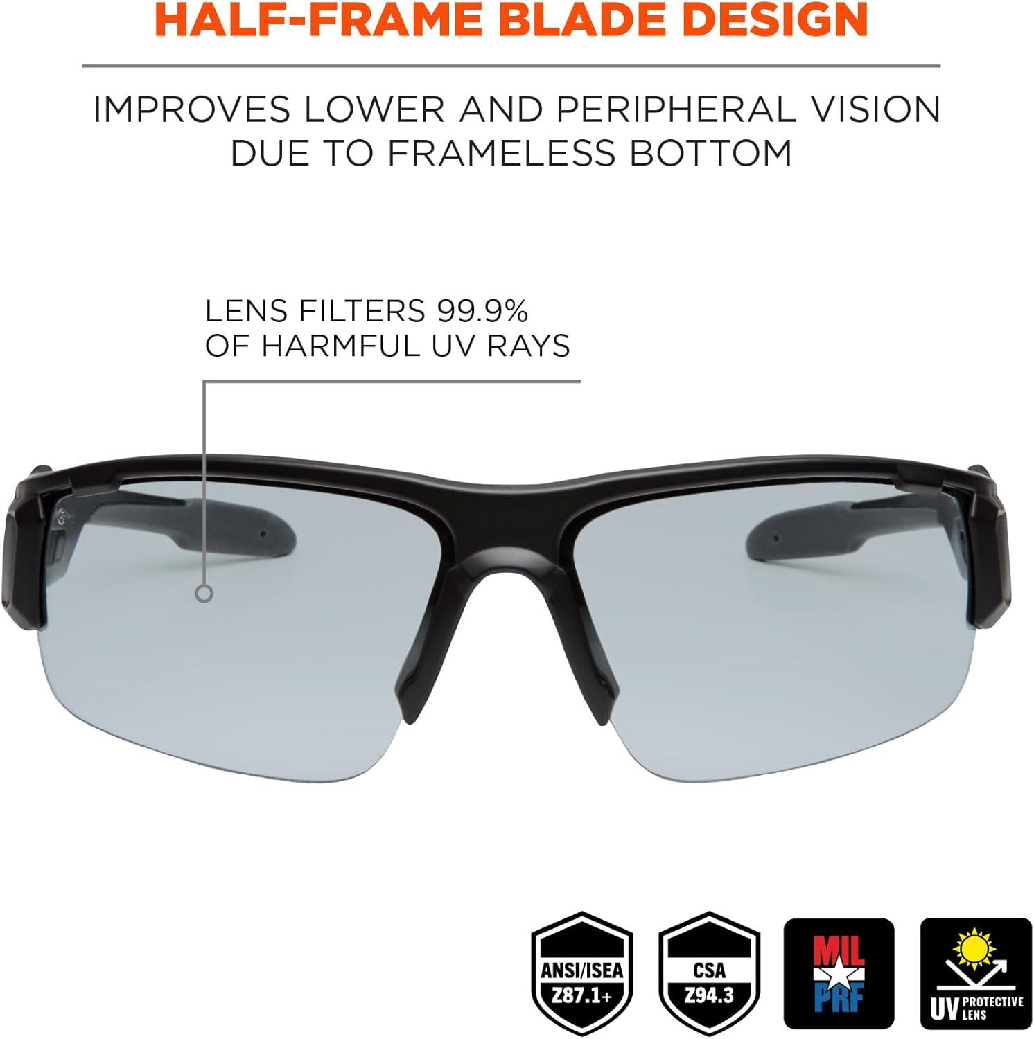 imageErgodyne Skullerz Dagr AntiFog Safety GlassesBlack Frame Clear LensInOutdoor Lens