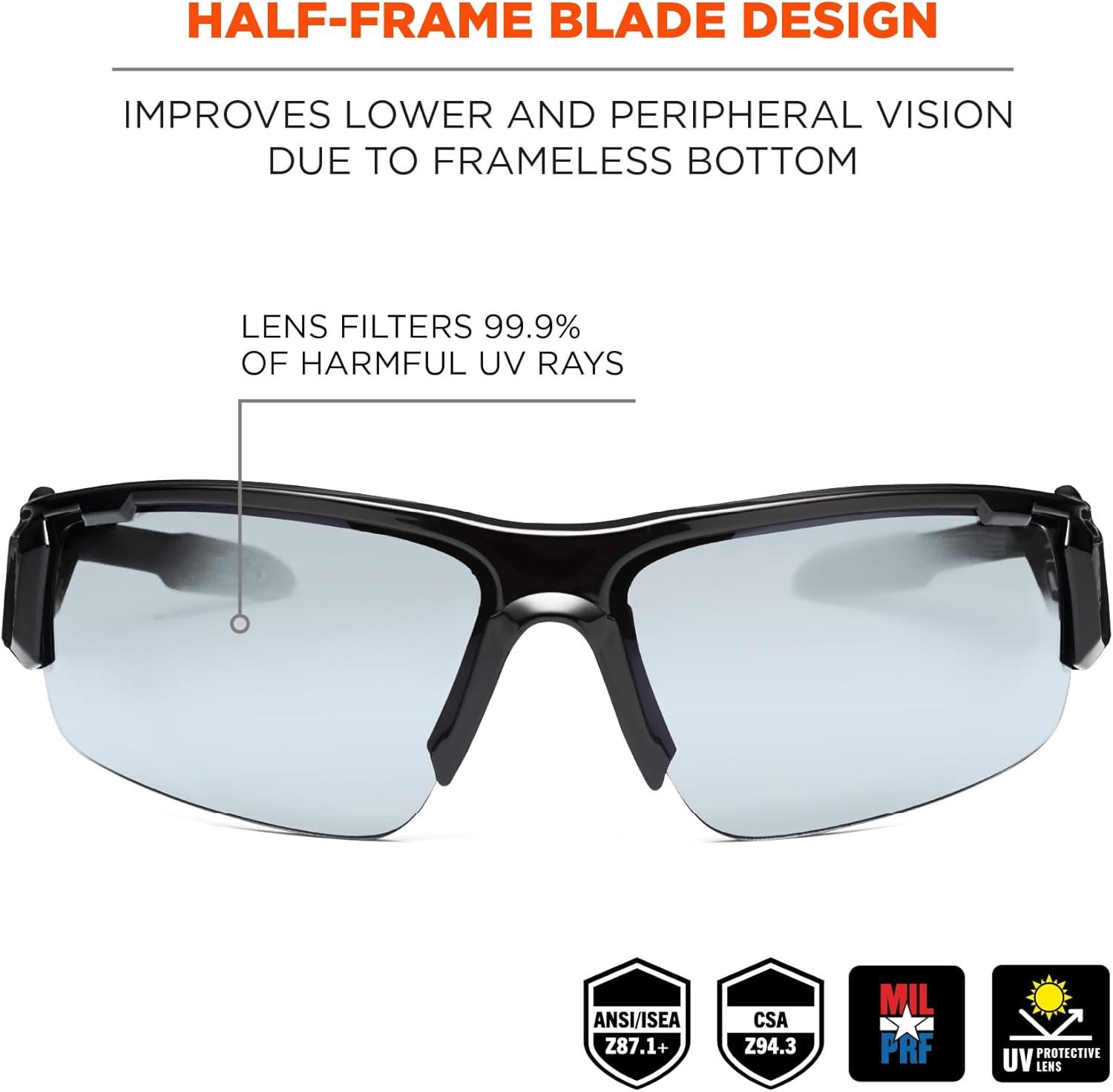imageErgodyne Skullerz Dagr AntiFog Safety GlassesBlack Frame Clear LensInOutdoor Lens