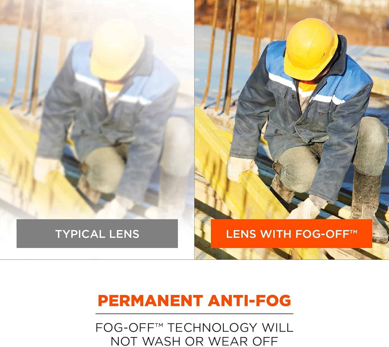 imageErgodyne Skullerz Dagr AntiFog Safety GlassesBlack Frame Clear LensSmoke Lens