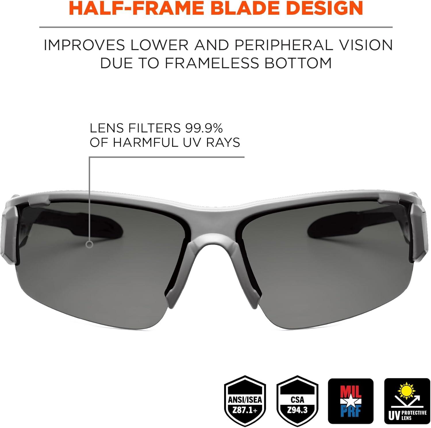 imageErgodyne Skullerz Dagr AntiFog Safety GlassesBlack Frame Clear LensSmoke Lens