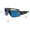 imageErgodyne Skullerz DAGR Safety GlassesBlack Frame  Blue Mirror Lens