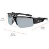 imageErgodyne Skullerz DAGR Safety GlassesBlack Frame  Silver Mirror Lens