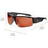 imageErgodyne Skullerz DAGR Safety GlassesBlack Frame copper Lens