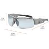 imageErgodyne Skullerz DAGR Safety GlassesMatte Gray Frame  inOutdoor Lens