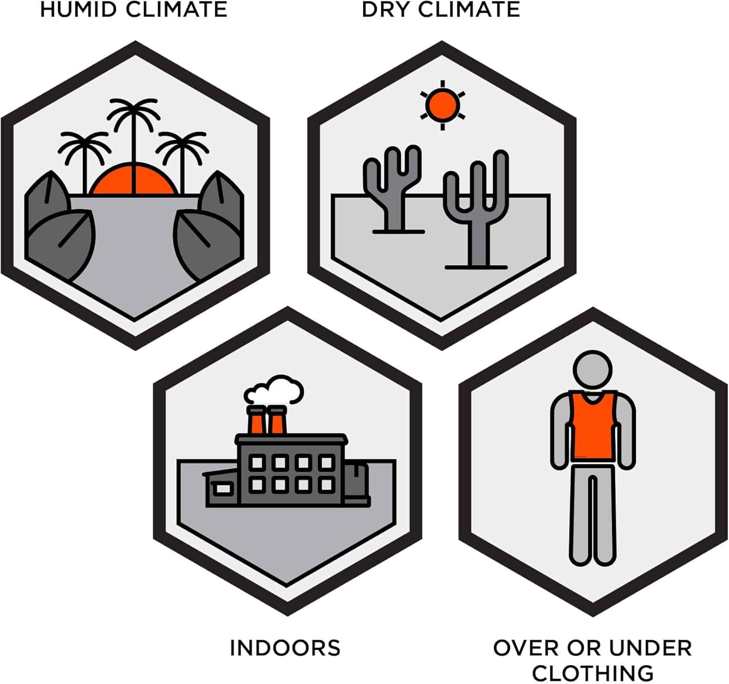 imageCooling Vest with 2 Ice Packs Instant Cooling Relief Flexible Design Ergodyne Chill Its 6230KhakiLXLLXL