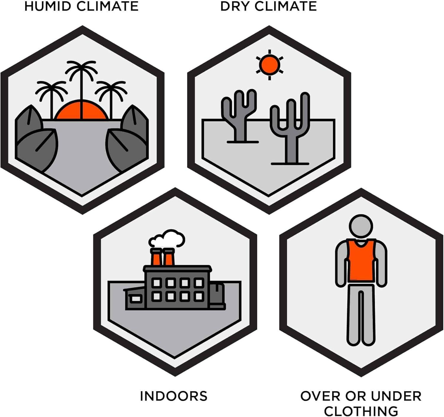 imageErgodyne unisexadult Lightweight Phase Change Cooling Vest With Rechargeable Ice PacksBlack