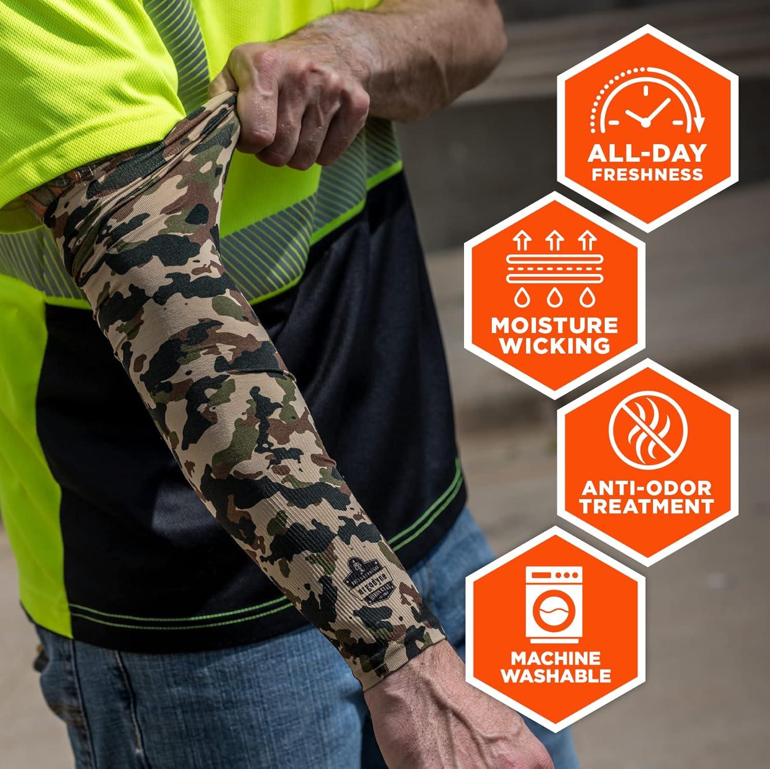 imageErgodyne unisexadult Sun Protection Arm Sleeves PairSun Protection Arm Sleeves PairCamo