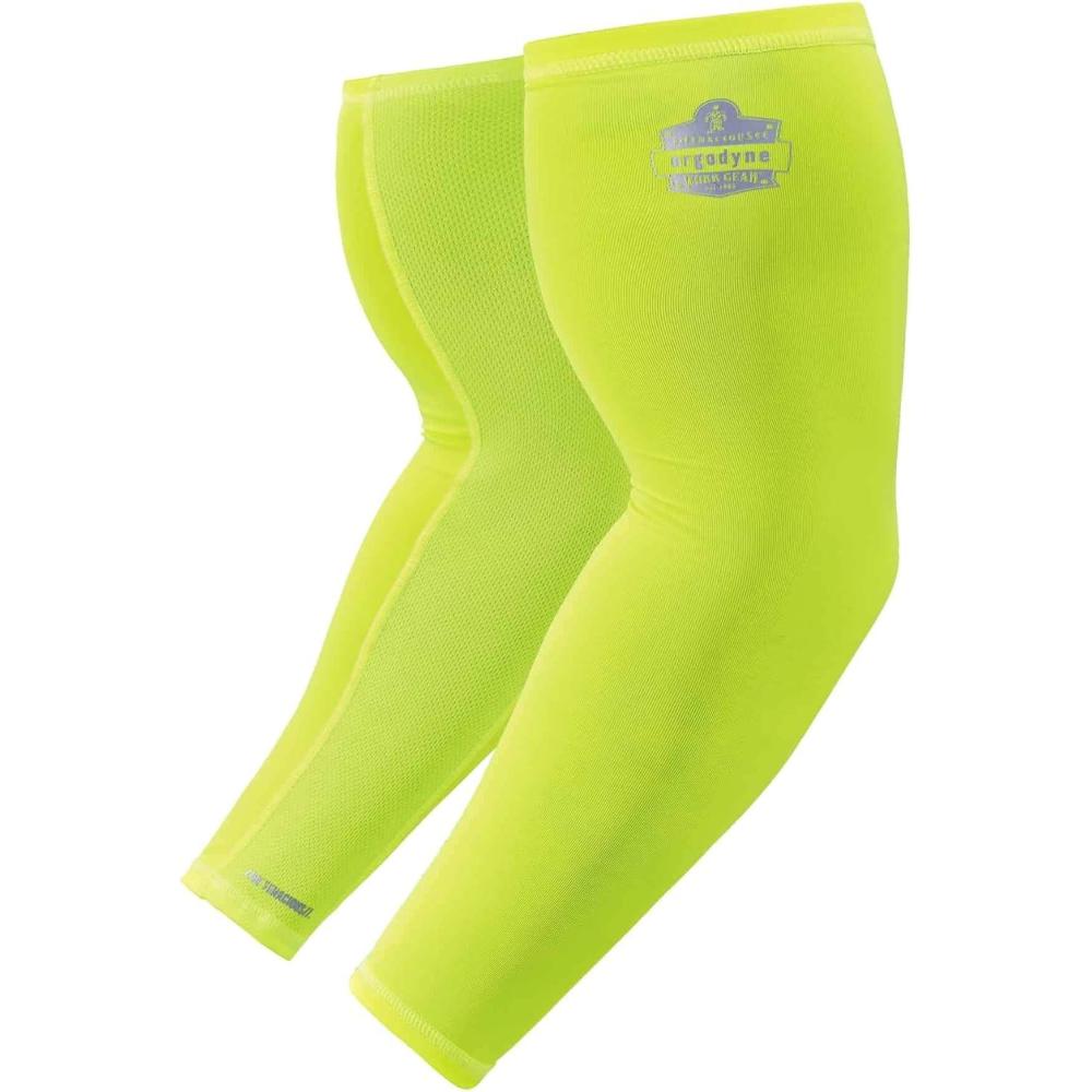 imageErgodyne Chill Its 6690 Cooling Arm Sleeves Sized for Men and Women UPF 50 Sun ProtectionLime