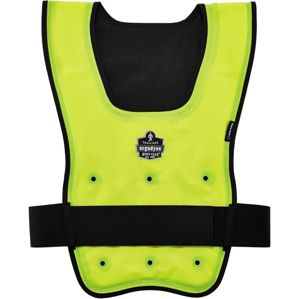 imageEvaporative Cooling Vest Wearer Stays Cool and Dry Breathable Comfort Pull Over Design Ergodyne ChillIts 6687LargeXLarge