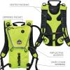 imageErgodyne ChillIts 5156 Hydration Backpack with Storage Low Profile Pack High Visibility Reflective 3 Liter Bladder Breakaway Shoulder StrapsLime