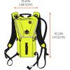 imageErgodyne ChillIts 5156 Hydration Backpack with Storage Low Profile Pack High Visibility Reflective 3 Liter Bladder Breakaway Shoulder StrapsLime