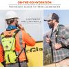 imageErgodyne ChillIts 5156 Hydration Backpack with Storage Low Profile Pack High Visibility Reflective 3 Liter Bladder Breakaway Shoulder StrapsLime