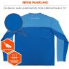imageErgodyne ChillIts 6689 Cooling Shirts Long Sleeve Sun Shirt UV ProtectionBlue