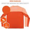 imageErgodyne ChillIts 6689 Cooling Shirts Long Sleeve Sun Shirt UV ProtectionOrange