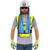 imageEvaporative Cooling Vest Wearer Stays Cool and Dry Breathable Comfort Pull Over Design Ergodyne ChillIts 6687LargeXLarge