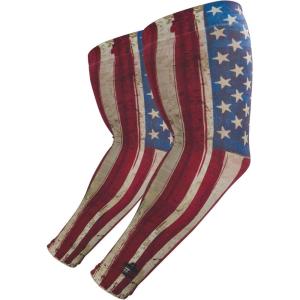 imageErgodyne unisexadult Sun Protection Arm Sleeves PairSun Protection Arm Sleeves PairAmerican Flag