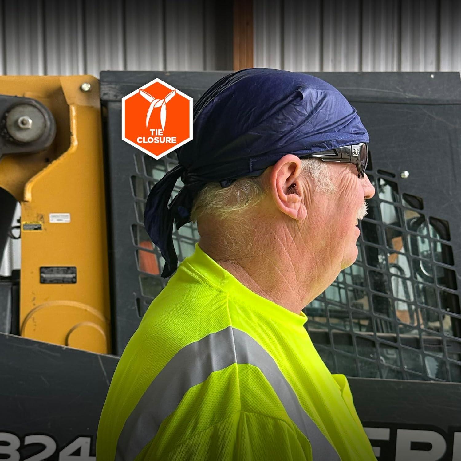 imageErgodyne ChillIts 6710 Evaporative Polymer Cooling Dew Rag 2PackBlue