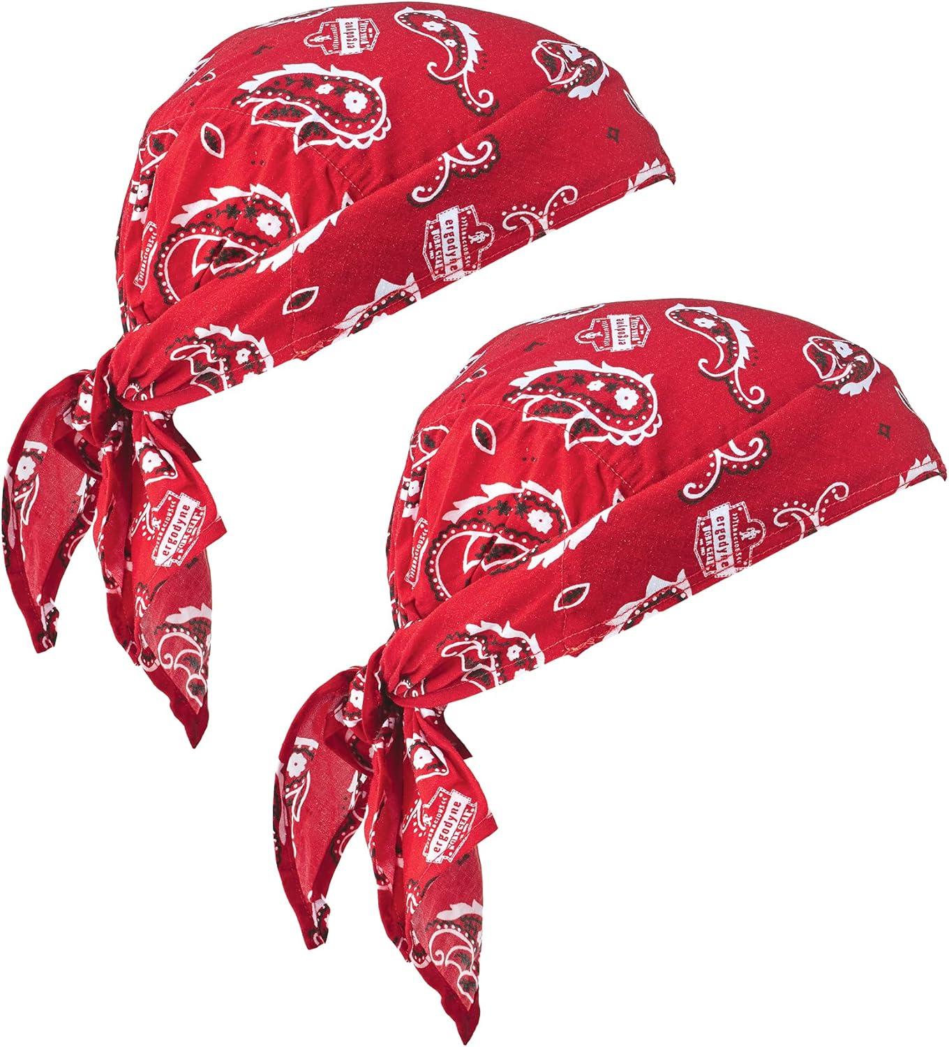 imageErgodyne ChillIts 6710 Evaporative Polymer Cooling Dew Rag 2PackRed Western