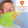 imageErgodyne ChillIts 6487 Cooling Neck Gaiter Multiple Ways to Wear Headband or Face MaskHivis Lime