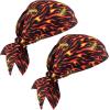 imageErgodyne ChillIts 6710 Evaporative Polymer Cooling Dew Rag 2PackFlames