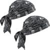 imageErgodyne ChillIts 6710 Evaporative Polymer Cooling Dew Rag 2PackSkulls