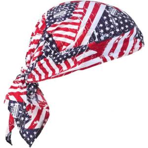 imageErgodyne ChillIts 6710 Evaporative Polymer Cooling Dew Rag 2PackStars and Stripes