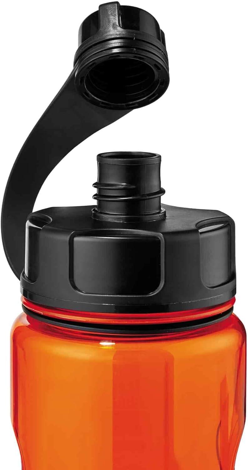 imageErgodyne  13151 Wide Mouth Water Bottle 34 oz BPA Free Fits in Car Cup Holders Chill Its 5151OrangeOrange