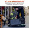 imageErgodyne  13009 Arsenal 5008 Firefighter Turnout Gear and Safety Duffel Bag for Fire Fall Protection and Sport Gear Bag Use BlackBlack