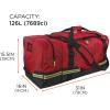 imageErgodyne  13009 Arsenal 5008 Firefighter Turnout Gear and Safety Duffel Bag for Fire Fall Protection and Sport Gear Bag Use BlackRed