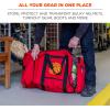 imageErgodyne Arsenal 5005W Large Nylon Rolling Firefighter Rescue Turnout Fire Gear Bag with Shoulder Strap and Helmet PocketNylon
