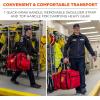 imageErgodyne Arsenal 5005W Large Nylon Rolling Firefighter Rescue Turnout Fire Gear Bag with Shoulder Strap and Helmet PocketNylon