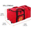 imageErgodyne Arsenal 5005W Large Nylon Rolling Firefighter Rescue Turnout Fire Gear Bag with Shoulder Strap and Helmet PocketWheeled Firefighter Turnout Bag  117l
