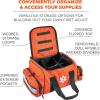 imageErgodyne Arsenal 5215 Large Medic First Responder Trauma Duffel Bag with Shoulder Strap BlueOrange