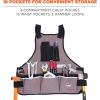 imageErgodyne Arsenal 5700 Torso Length Work Tool Apron 16Pockets Gray