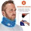 imageErgodyne Chill Its 6489 Cooling Neck Gaiter or Face Covering Two Layers Adjustable Nose Clip for Secure Fit Blue LargeExtra LargeBlue