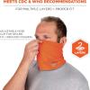 imageErgodyne Chill Its 6489 Cooling Neck Gaiter or Face Covering Two Layers Adjustable Nose Clip for Secure Fit Blue LargeExtra LargeHivis Orange