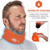 imageErgodyne Chill Its 6489 Cooling Neck Gaiter or Face Covering Two Layers Adjustable Nose Clip for Secure Fit Blue LargeExtra LargeHivis Orange