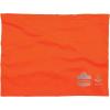 imageErgodyne Chill Its 6489 Cooling Neck Gaiter or Face Covering Two Layers Adjustable Nose Clip for Secure Fit Blue LargeExtra LargeHivis Orange